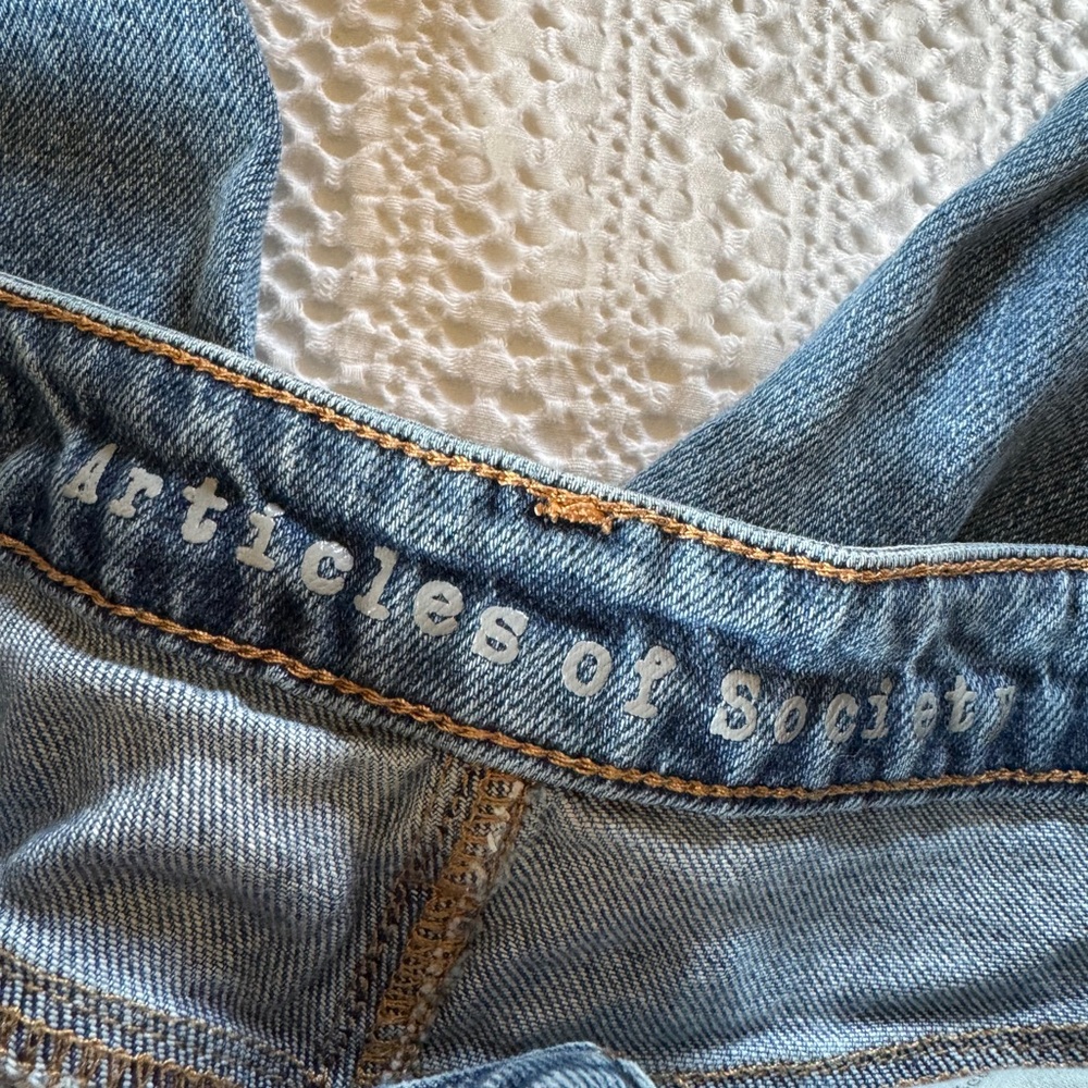 Articles Of Society Sky Blue Ankle Jeans - Picture 6 of 8